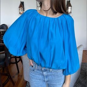 NWT Amanda Uprichard blue blouse!!